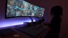 Sweet Chinese Gamer Seduces with Amateur Blowjob