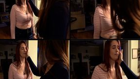 Lydia & Daphne Face Slapping Belly Punch 4K