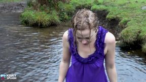 Welly Sploshing in Boots and No Panties!