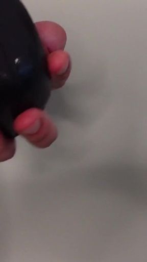 First Time with a Vibrating Ring Stroker