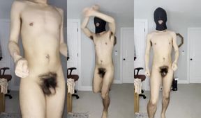 Asian twink jock dances solo till he’s raw and ruined