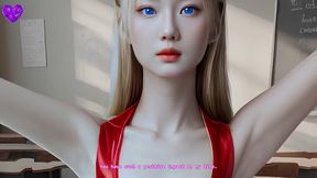 blonde asian perfecr doll body joi - animated - ai