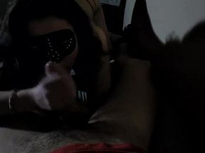 Mask blowjob teen 19 years old