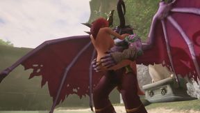 Illidan Stormrage Stand Lift and Carry Fucks a Hot Redhead Elf - Warcraft Parody