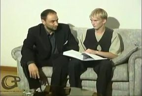 DAD poke appetizing Russian platinum-blonde Tw-nk