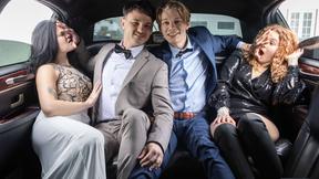 ”Limo Ride to Prom Gets Wild: Secret Boyfriends Hook Up in Backseat!”
