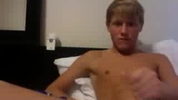 Cute Blonde Boy with a Big Hard on