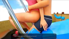 Shy Stepsis Shows Off Curves by the Pool in Steamy MilfY Encounter