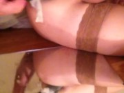 Femboy swed Cd mirror close up