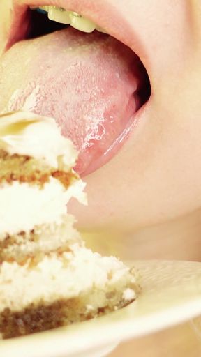 Key moment from "eating in braces - vore and food fetish - close up video"