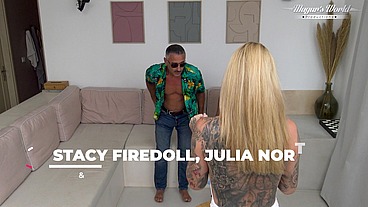 Behind The Scenes Of Stacy Firedoll & Julia North — Wild After Party (1080)