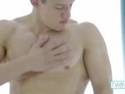 Big Luke Rubs Her Pectorals, Balls And Nice Shaved Cock In Solo Clip!