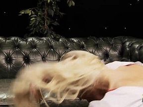 Gorgeous MILF makes a big cock disappear in her shaved pussy