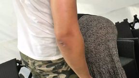 Stockinged busty blonde mature gets fucked hard and licked