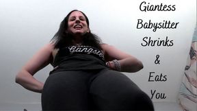 Giantess Babysitter Shrinks & Eats You- WMV