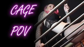 Caged Desire: The Provocative Tease of Lady Angela 1080