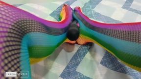 Fetiche de Pies con Medias Sexy de Colores