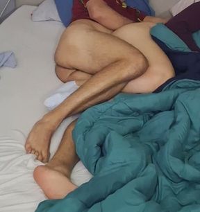 Fucking her pussy while she watches tv