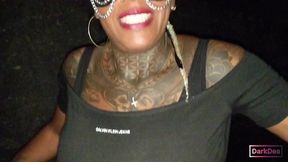 the kinky slut queen  dark dea  fuck a huge cock in seaside street (pov-outdoor-pissing-deepthroat-facial-fetish-bizzarre)