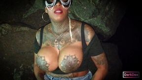 the kinky slut queen  dark dea  fuck a huge cock in seaside street (pov-outdoor-pissing-deepthroat-facial-fetish-bizzarre)