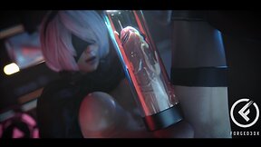 Intense anal penetration: forged3dxs hot and hard sex scene with gaping ass and squirting creampie