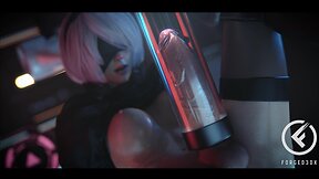 Intense anal penetration: forged3dxs hot and hard sex scene with gaping ass and squirting creampie