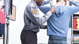 Perps4Sale.com - Hot Bearded Securities bareback fuck and cocksucking on duty