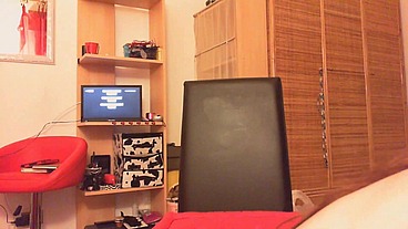 Leather pants and big wet orgasm