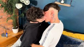 BlakeMason: Jock Taylor Jay shoots oozing cum on Kai Danvers tight butthole