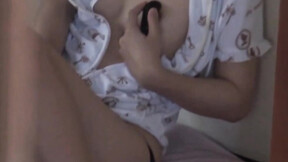 Japanese hot girl plays with herself on secret camera