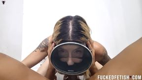 HD Semen dive mask bathtub Ashley Rose wetlook open eyes blowjob 798