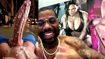 Huge Fucking Transgender BWC Cumming Thicc Fucking Loads In Public, AI Generated