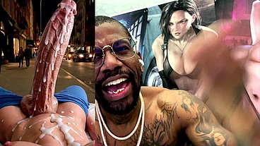 Huge Fucking Transgender BWC Cumming Thicc Fucking Loads In Public, AI Generated