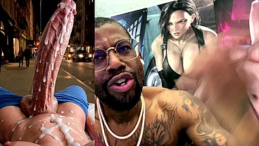 Huge Fucking Transgender BWC Cumming Thicc Fucking Loads In Public, AI Generated