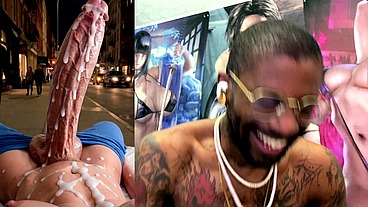 Huge Fucking Transgender BWC Cumming Thicc Fucking Loads In Public, AI Generated