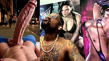 Huge Fucking Transgender BWC Cumming Thicc Fucking Loads In Public, AI Generated