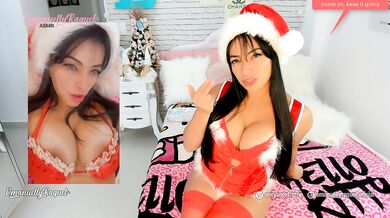 Mrs Santa Claus cosplay big ass latina giving the hottest JOI jerk off instructions TRY NOT TO CUM