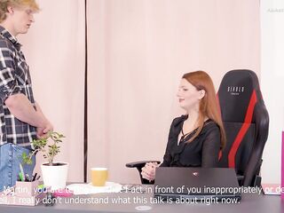 Employee's been called on the carpet to his HOT BOSS and this chab banged HER BOOTY ;)