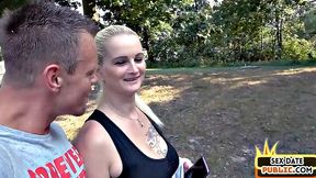 busty babe fucked by stranger outdoor