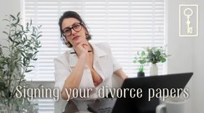 Signing Your Divorce Papers