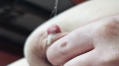 's Heavy Mommy Milk Sprays Her Bull While Titties Bounce