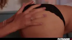 Blonde Futa Slut Has Wild Sex With Tiny Friend Ending In Giant Cumshot