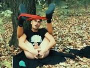 Public fingering and masturbation - asshole contractions