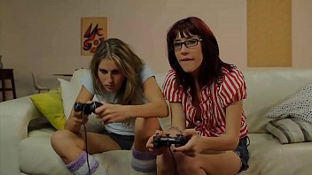 Hot Gamers Kara Price and Sasha Sweet Take A Break To Eat Some Pussy