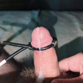 estim cum with anal electrode