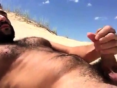 Greek Beach Jerk - Big Cock Hunk Outdoor Adventure