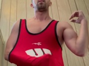 Big Dick Energy wrestler jock webcam for coach @ Onlyfans / JULIANWOLFGANG