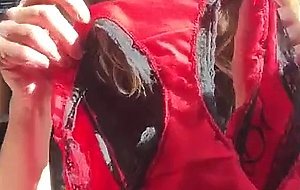 Panty sniff