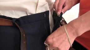 Mature pair gets guy involved in messy threesome