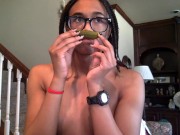 Tranny eats pickles